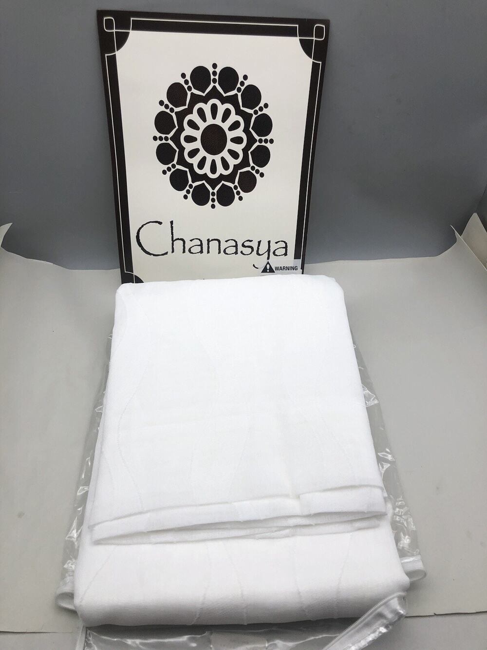 Chanasya Premium Waves Voile Sheer Curtains 2-Panel Curtain 52" x 63" White READ